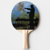 Raquette De Ping Pong Ancien Pêche Retraite Ping Pong Paddle (Devant)
