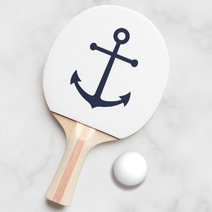 Raquette De Ping Pong Ancre bleue marine