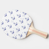 Raquette De Ping Pong Ancre d'aquarelle Motif 2 (Côté)