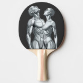 Raquette De Ping Pong Android Union: Cyborg Couple Futuristic Planner (Devant)