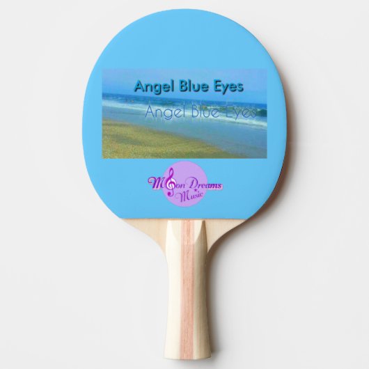Raquette De Ping Pong Ange Bleu Yeux Ping Paddle (Devant)