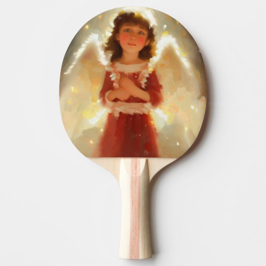 Raquette De Ping Pong Ange de Noël (4) (Devant)
