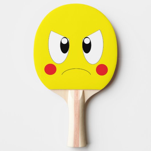 Raquette De Ping Pong Angry cartoon (Devant)