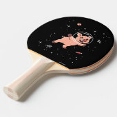 Raquette De Ping Pong Animaux De Cochon Dans L'Espace (Devant Angle)