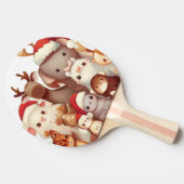 Raquette De Ping Pong Animaux de Noël (3) (Côté)