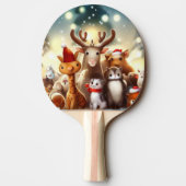 Raquette De Ping Pong Animaux de Noël (8) (Dos)