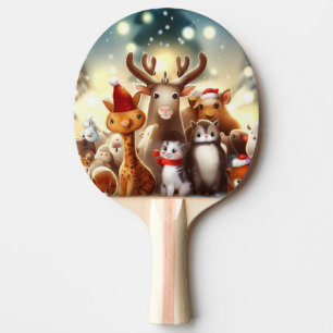 Raquette De Ping Pong Animaux de Noël (8)