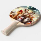 Raquette De Ping Pong Animaux de Noël (8) (Devant Angle)