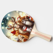 Raquette De Ping Pong Animaux de Noël (8) (Côté)