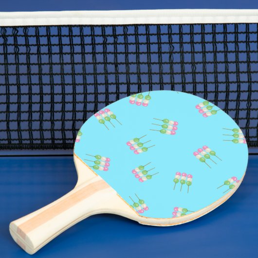 Raquette De Ping Pong Anime Blue Pastel Dango Ping Pong Paddle (Insitu)