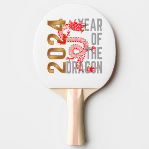 Raquette De Ping Pong Année du Dragon 2024 zodiaque chinois