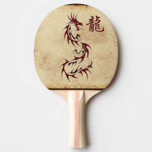 Raquette De Ping Pong Année du Dragon asiatique design Dragon