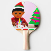Raquette De Ping Pong Anniversaire de Noël (4) (Devant)