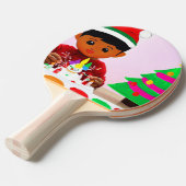 Raquette De Ping Pong Anniversaire de Noël (4) (Devant Angle)