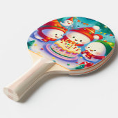 Raquette De Ping Pong Anniversaire de Noël (6) (Devant Angle)