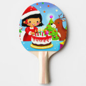 Raquette De Ping Pong Anniversaire de Noël (7) (Devant)