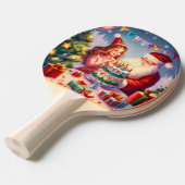 Raquette De Ping Pong Anniversaire de Noël (8) (Devant Angle)