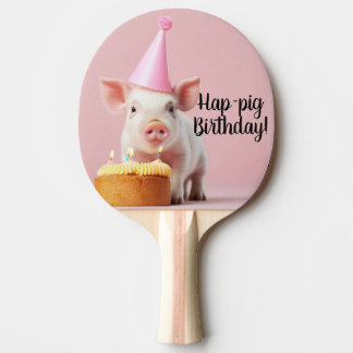 Raquette De Ping Pong Anniversaire du cochon de lait !