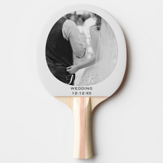 Raquette De Ping Pong Anniversaire mariage Photo Ping Pong Paddle (Devant)