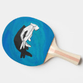 Raquette De Ping Pong Anteille Ombre Sur Bleu (Côté)