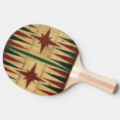 Raquette De Ping Pong Antique Backgammon Game Board par Ethan Harper (Côté)
