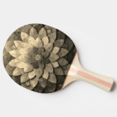 Raquette De Ping Pong Antique Golden Mandala Art Fleur texturée (Côté)