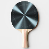 Raquette De Ping Pong Apparence métallique radiale personnalisée - Bleu (Dos)