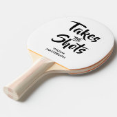 Raquette De Ping Pong Appelle la citation amusante de Shots (Devant Angle)
