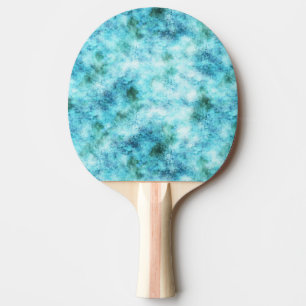 Raquette De Ping Pong Aqua Blue Green Abstrait