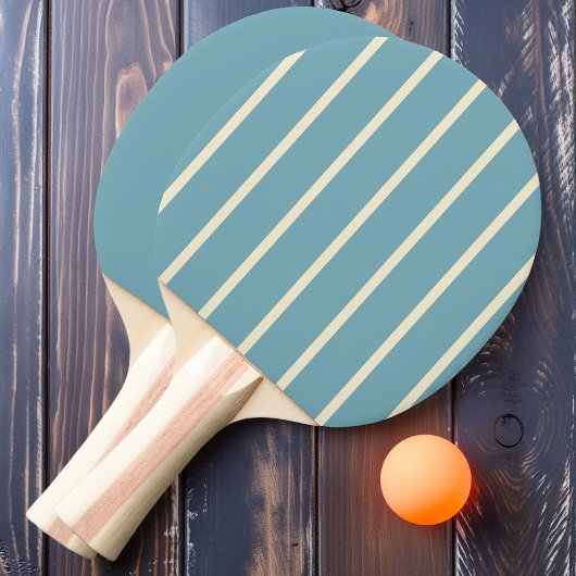 Raquette De Ping Pong Aqua chaud Striping après-midi et solide