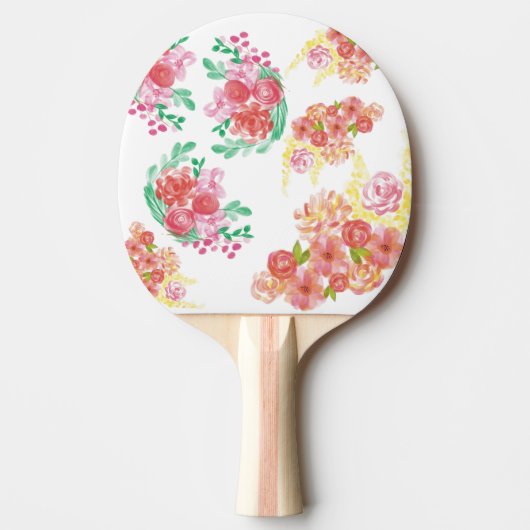 Raquette De Ping Pong Aqua fleur (Devant)