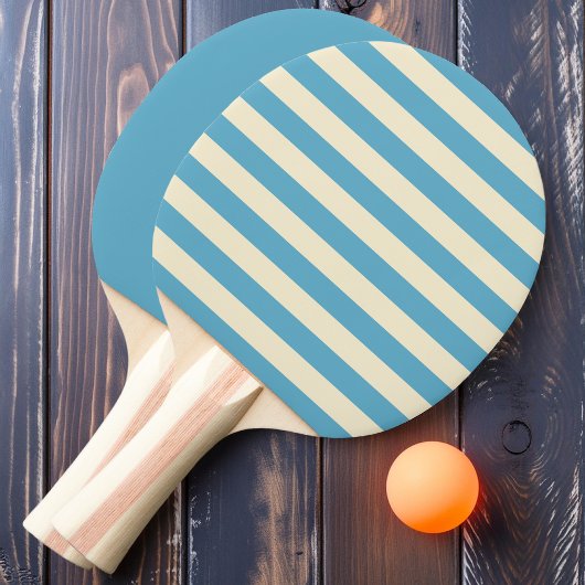 Raquette De Ping Pong Aqua Sky Polo rayures et solides