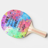 Raquette De Ping Pong Aquarelle cool citation célèbre (Côté)