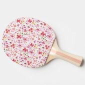 Raquette De Ping Pong Aquarelle de fleurs sauvages (Côté)