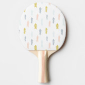 Raquette De Ping Pong Aquarelle douce Chevron Motif (Devant)