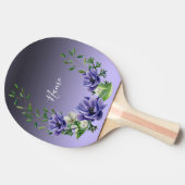 Raquette De Ping Pong Aquarelle Fleurs violettes Ping Pong (Côté)