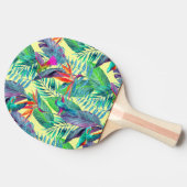 Raquette De Ping Pong Aquarelle Humminbirds dans la jungle (Côté)