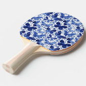 Raquette De Ping Pong Aquarelle papillon bleu (Devant Angle)