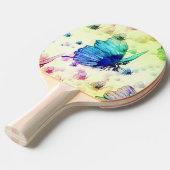 Raquette De Ping Pong Aquarelle Papillons Ping Pong Paddle (Devant Angle)