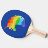 Raquette De Ping Pong Aquarelle Rainbow Unicorn (Côté)