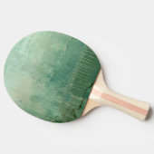 Raquette De Ping Pong Aquarelle verte contemporaine (Côté)