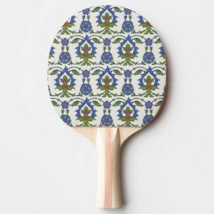 Raquette De Ping Pong Arabe Traditionnel : Carrelage Iznik sans couture.
