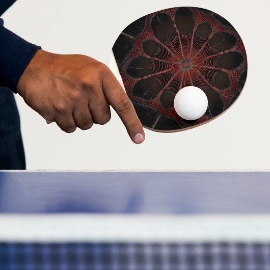 Raquette De Ping Pong Araignée de Redback Fractal Art, (Insitu)