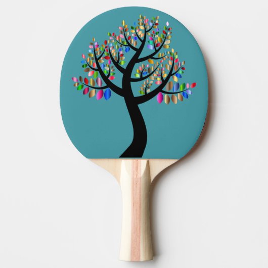 Raquette De Ping Pong Arbre de feuille d'aluminium (Devant)