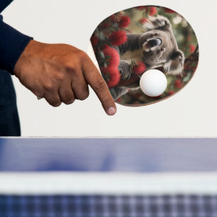 Raquette De Ping Pong Arbre Rouge Banksia Avec Ours De Koala, Chaussette