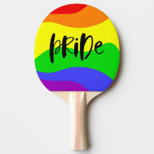 Raquette De Ping Pong Arc-en-ciel de la fierté moderne
