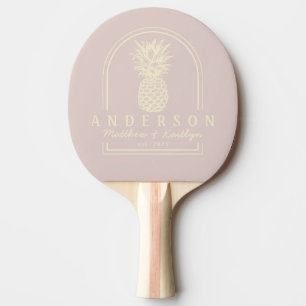 Raquette De Ping Pong Arche de mariage à l'ananas avec baiser de lavande