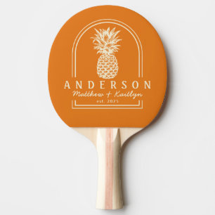 Raquette De Ping Pong Arche de mariage au citron chaud et à l'ananas & n