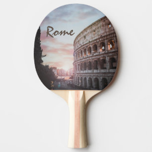Raquette De Ping Pong Architecture antique Rome coucher de soleil ville