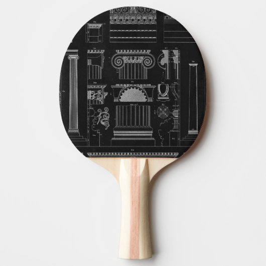 Raquette De Ping Pong Architecture graphique IV (Devant)